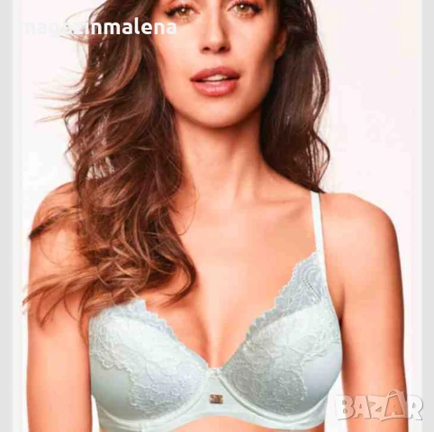 LORMAR 75B перленобял пуш ъп сутиен +1 РАЗМЕР подплънки Лормар дантелени повдигащи сутиени, снимка 1