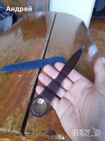 Стара лупа,нож за писма #2, снимка 5 - Други ценни предмети - 50304384