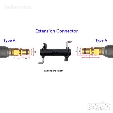 съединител за удължаване на маркуч керхер Съединител Karcher за маркуч, снимка 2 - Резервни части за машини - 36001153