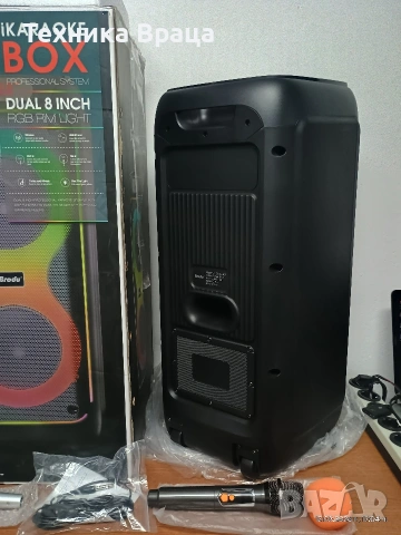 Чисто нова акумулаторна караоке тонколона Brodu BTS 2109. , снимка 12 - Тонколони - 53816971