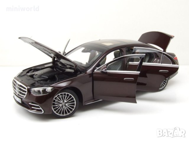 Mercedes-Benz S-Klasse W223 AMG 2021 - мащаб 1:18 на Norev моделът е нов в кутия, снимка 4 - Колекции - 41951614
