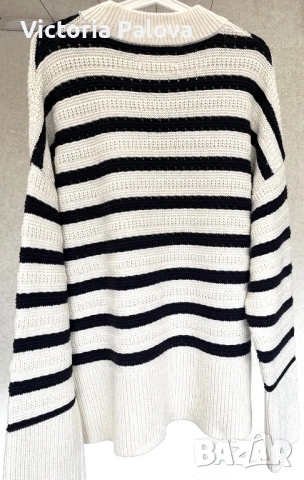 Премиум пуловер organic памук и вълна SAMSØE SAMSØE Дания, снимка 7 - Блузи с дълъг ръкав и пуловери - 53277839