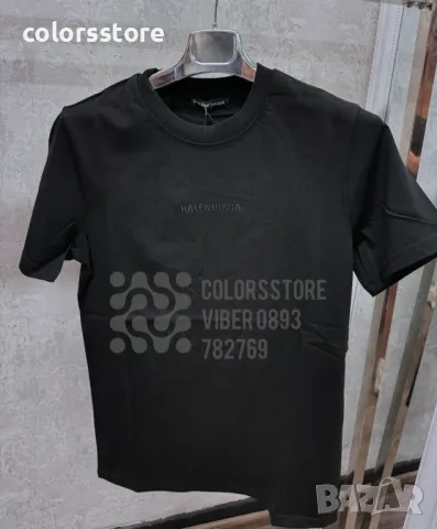 Мъжка Черна тениска  Balenciaga код BR114