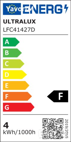 LED Filament Лампа, Конус, Димираща, 4W, E14, 2700K, 220-240V AC, Топла светлина, Ultralux - LFC4142, снимка 2 - Крушки - 40862365