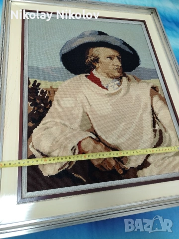 Гоблен на Йохан Волфганг фон Гьоте , снимка 3 - Гоблени - 53331478