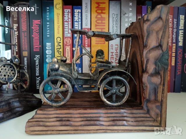 Подпори/стопери за книги с ретро автомобили , снимка 7 - Антикварни и старинни предмети - 50964233