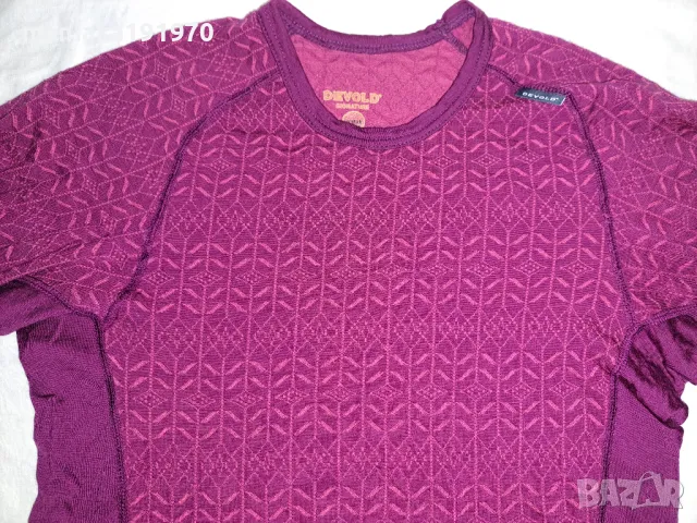 Devold Signature (L) дамска термо блуза мерино 100% Merino Wool , снимка 2 - Спортни екипи - 48217317