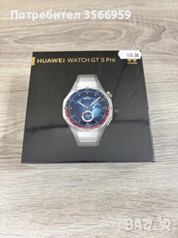 ЧИСТО НОВ смарт часовник Huawei GT 5 Pro Titanium