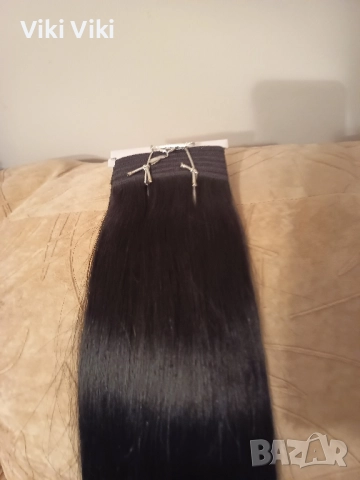 Естествена европейска коса 55см.100гр., снимка 8 - Аксесоари за коса - 51934065