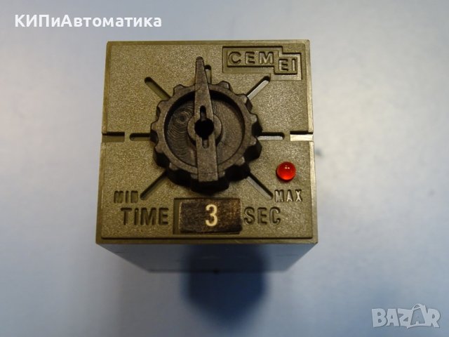 реле време CEM 981 system EI33 timing relay 0-3 sec, снимка 3 - Резервни части за машини - 42539906