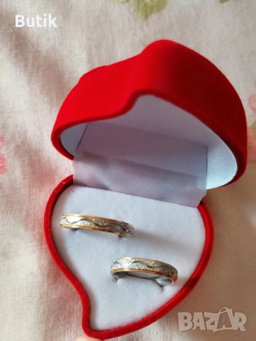 Комплект халки за двама, снимка 5 - Пръстени - 44901292