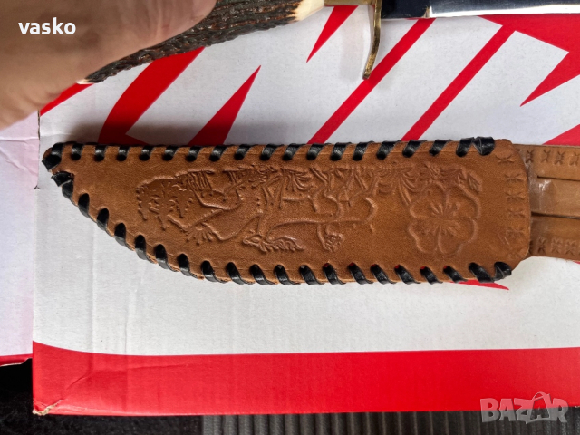 Стар Български,рог,30см,3мм, снимка 11 - Ножове - 52891026