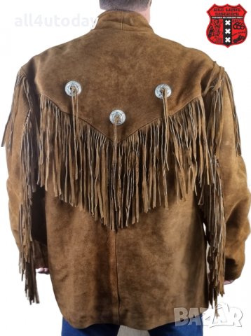 №3019 "American Legend" НОВО Мъжко велурено индиянско яке, снимка 3 - Якета - 38774341