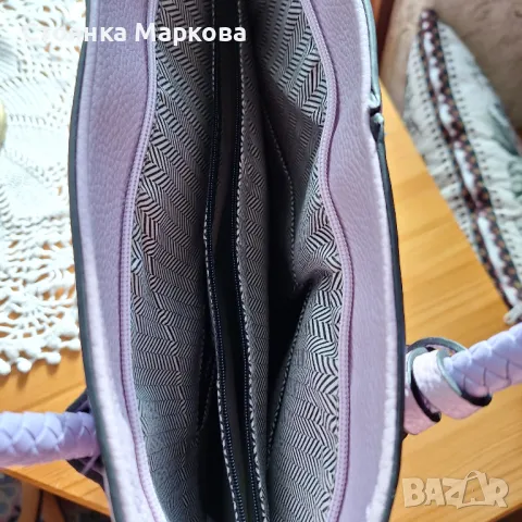 Лилава голяма перфектна чанта, снимка 3 - Чанти - 47579435