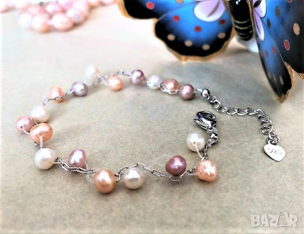 Бижута с естествени, култивирани перли - Авторска, бутикова бижутерия със сертификат, снимка 16 - Подаръци за жени - 53412691