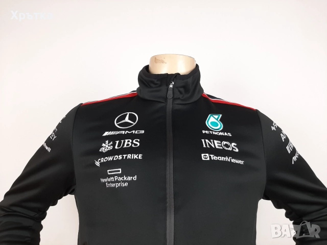 Mercedes AMG F1 Team Softshell - Оригинално мъжко яке р-р S, снимка 11 - Якета - 52935629