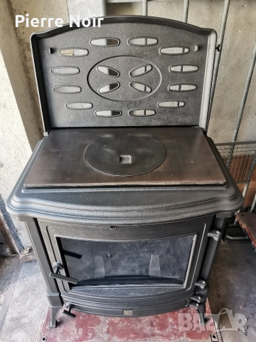 Чугунена печка / камина на дърва 16kW , снимка 3 - Отоплителни печки - 53013088