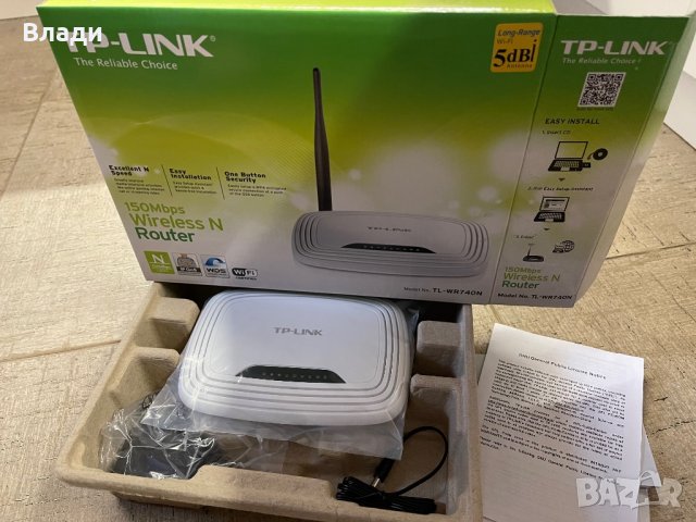 Рутер TP LINK TR-WR740N, снимка 2 - Рутери - 38644783