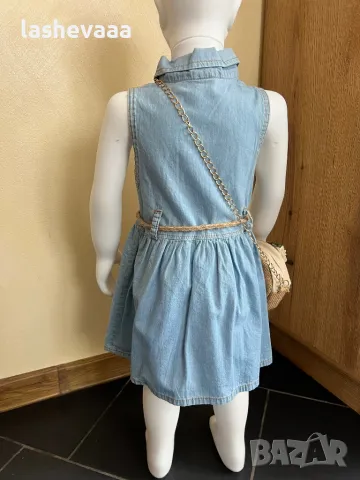 Рокли за момичета дънкови, снимка 2 - Бебешки рокли - 49351342