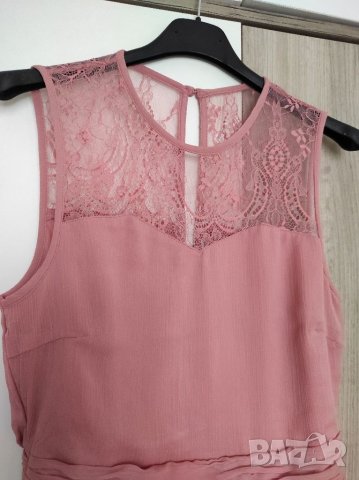 Нова розова рокля Vila  Хс размер , снимка 2 - Рокли - 36003899