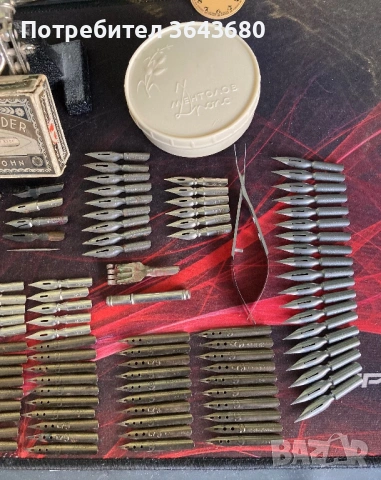 Пера писци за перодръжки, немски, английски, български, оригинали, снимка 2 - Антикварни и старинни предмети - 53538238