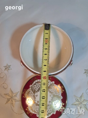 немска порцеланова бижутерка с позлата Alka Apart 34/1, снимка 7 - Антикварни и старинни предмети - 53573942