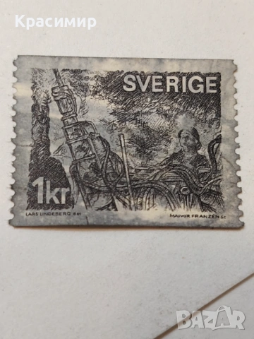 Винтидж ПОЩЕНСКА марки Швеция , снимка 6 - Филателия - 53206114