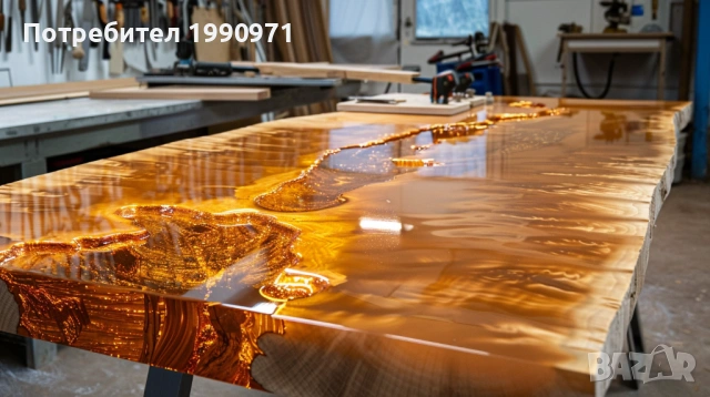 Маси от уникална дървесина и смола по поръчка, снимка 3 - Маси - 53729224