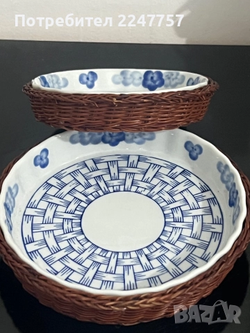 2 чинии с подложни