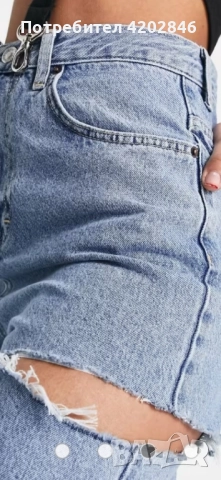 TOPSHOP Дамски дънки Baggy , снимка 4 - Дънки - 52241212