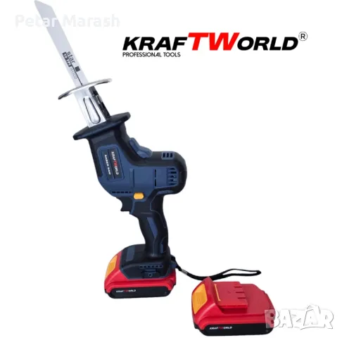 Акумулаторен Саблен Трион KraftWorld – Безчетков, Компактен и Мощен!, снимка 3 - Други инструменти - 50409391