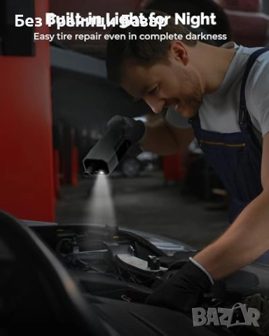 Нов компресор Портативна помпа за гуми 10.34 Bar авто стоп LED дисплей, снимка 6 - Друга електроника - 53839406