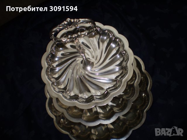 Фруктиера метал на три реда за плодове сладкиши аранжиране, снимка 7 - Други ценни предмети - 41837992