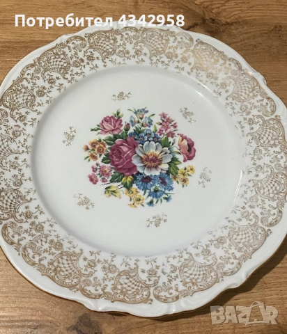 Winterling. 1950 г. Порцеланова чиния., снимка 2 - Антикварни и старинни предмети - 52898707