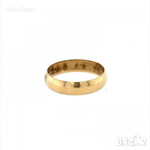 Златен пръстен брачна халка 3,04гр. размер:57 14кр. проба:585 модел:15140-2, снимка 2 - Пръстени - 40071811
