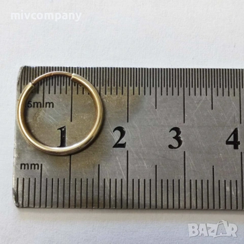 Златни обеци 1.02гр., снимка 3 - Обеци - 53647099