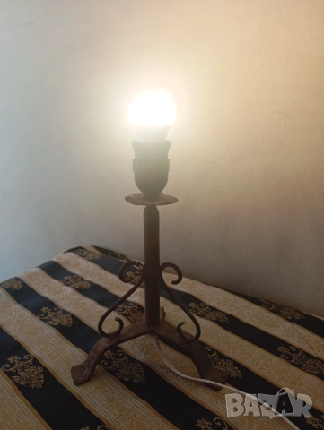 Винтидж настолна лампа , снимка 3 - Настолни лампи - 53822659