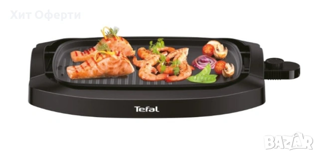 Иновативна скара с капак Tefal CB6A0830 Plancha 2000w, снимка 2 - Скари - 53136694