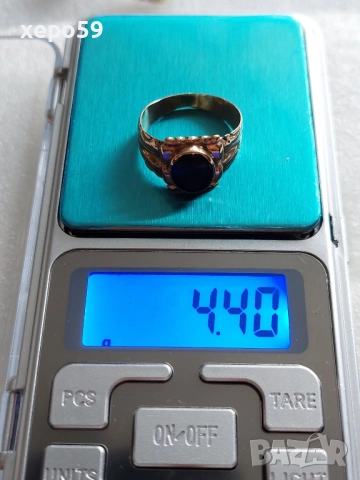 Лот от 4 златни пръстена-диаманти рубин, аметист,оникс,перла,гема,, снимка 17 - Пръстени - 52226850