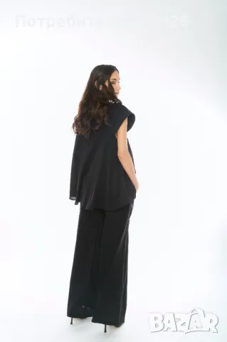 Дамски Ленен Топ Altea - Черен, снимка 4 - Корсети, бюстиета, топове - 49723859