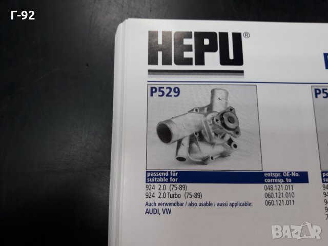 P529**NEU**HEPU**Водна помпа*PORSCHE 924