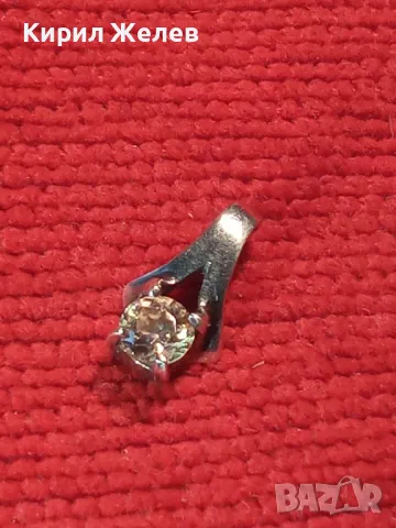 НЕЖЕН СКЪПОЦЕНЕН СРЕБЪРЕН ПЕНДАНТ РОДИРАНО СРЕБРО 925 с ФАСЕТИРАН ЖЪЛТ ЦИРКОН 19669, снимка 7 - Колиета, медальони, синджири - 49682624