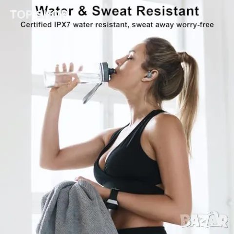 Нови M1 отворени ушни слушалки, 28 часа батерия, водоустойчиви, снимка 6 - Bluetooth слушалки - 49444335