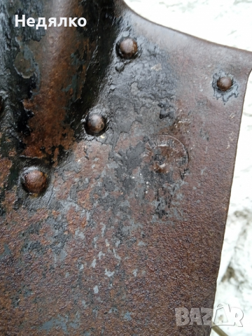 Автентична немска окопна лопатка,1915г,ПСВ, снимка 8 - Антикварни и старинни предмети - 36289604