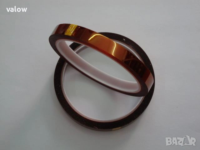 Термоустойчива полиимидна лепенка лента тиксо Kapton tape 30м