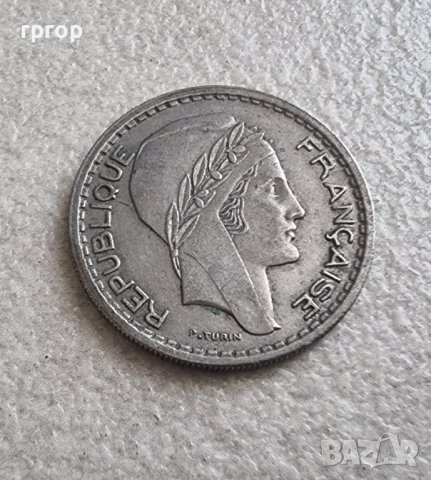 Монета. Франция. 10 франка. 1948 година., снимка 2 - Нумизматика и бонистика - 41474335