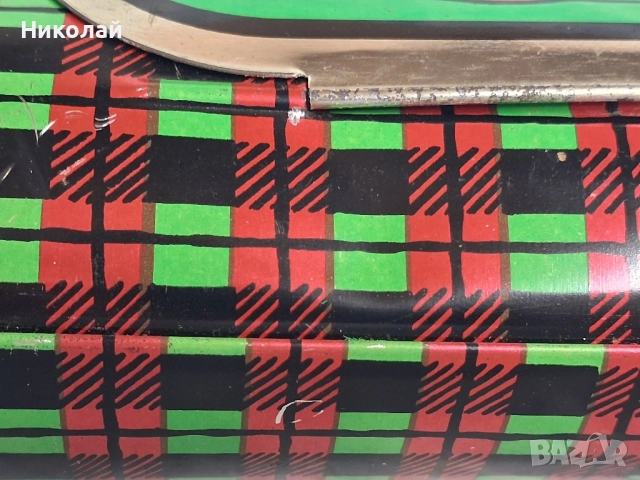 Детска Ламаринена Кутия Чанра за Храна Пипи Дългото Чорапче Norma СССР, снимка 4 - Други ценни предмети - 52388848