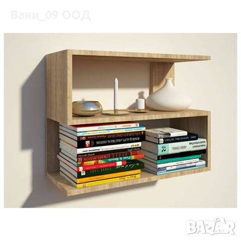 Стенна етажерка с интересен дизайн, снимка 2 - Етажерки - 36129622