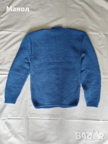 Мъжки пуловер син, снимка 2 - Пуловери - 47728518
