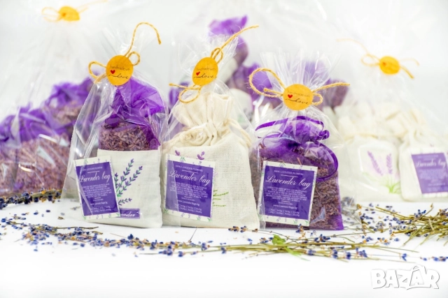 Торбички с лавандула на едро и дребно, персонализиран етикет, България и чужбина, етерични масла, во, снимка 7 - Други - 52702491